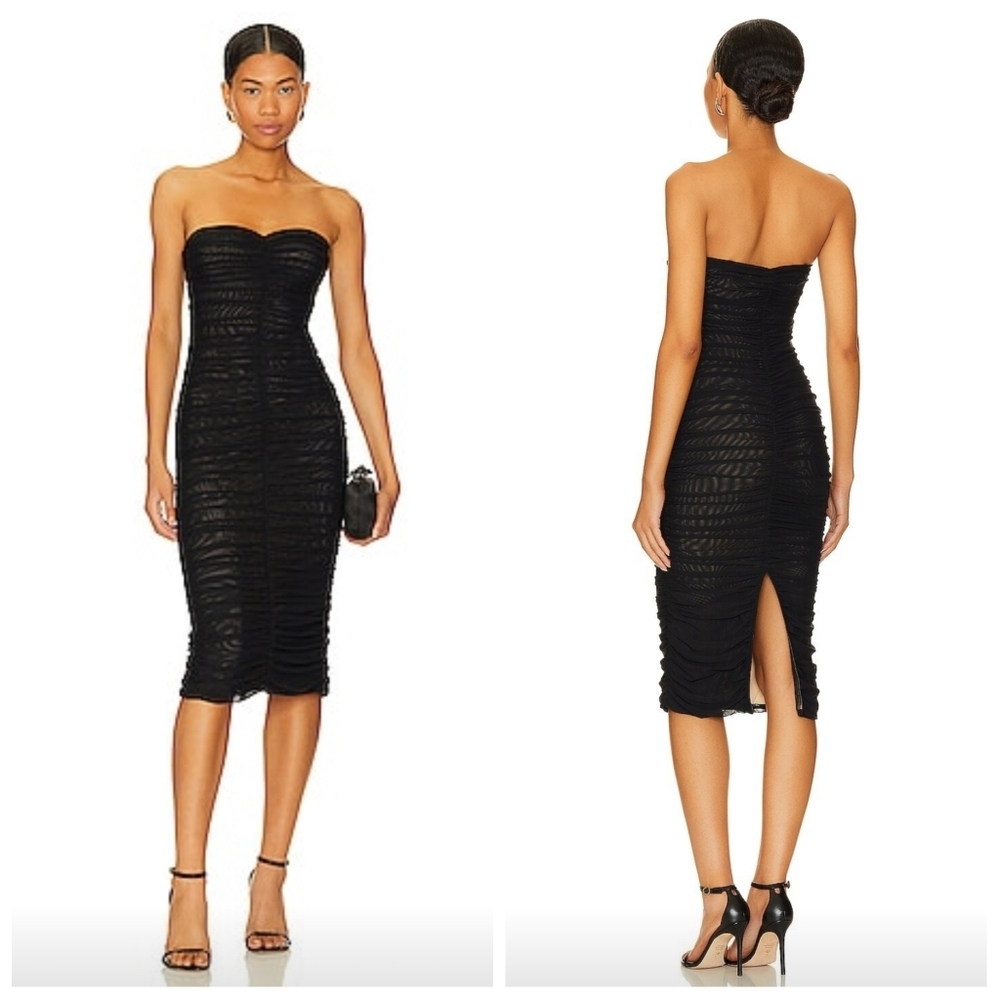 L'agence Revolve Black Caprice Dress Medium